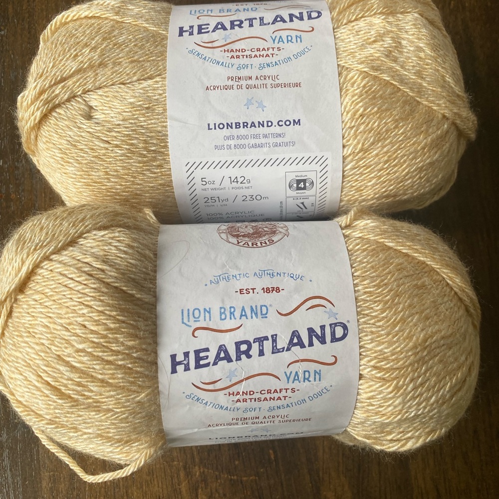 Lion Brand Heartland Yarn - Acadia Skein (lot of 2)
